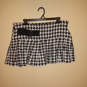 Black and white Mini Skirt